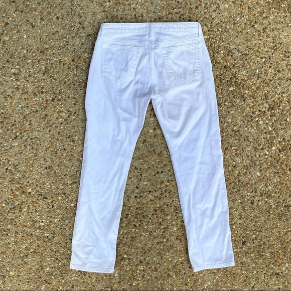 Frame Le Grand Garçon White Denim Mid-Rise Jeans Size 26 - Picture 10 of 12